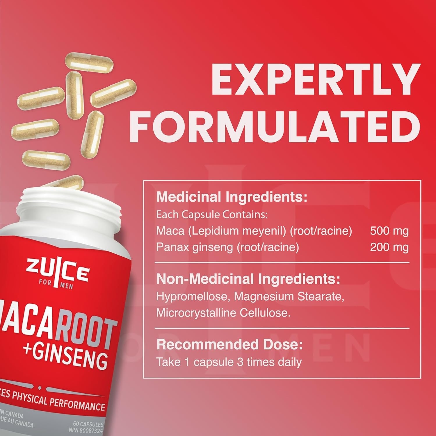 ZUICE Maca Root + Ginseng